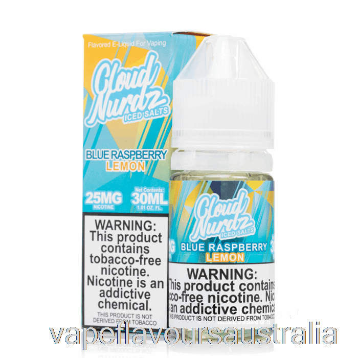 Vape Flavours Australia ICED Blue Raspberry Lemon - Cloud Nurdz Salts- 30mL 25mg